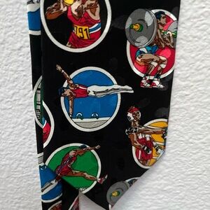 Classic Gold Medal Novelty Tie Track & Field Summer Olympics Sports